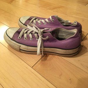 Purple Low Top Converse
